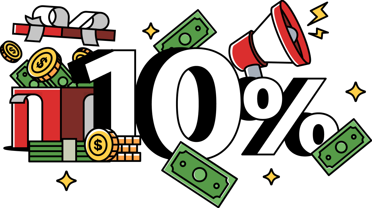 Earn Up To 10% Monthly Revenue For Each Client You Refer To Us